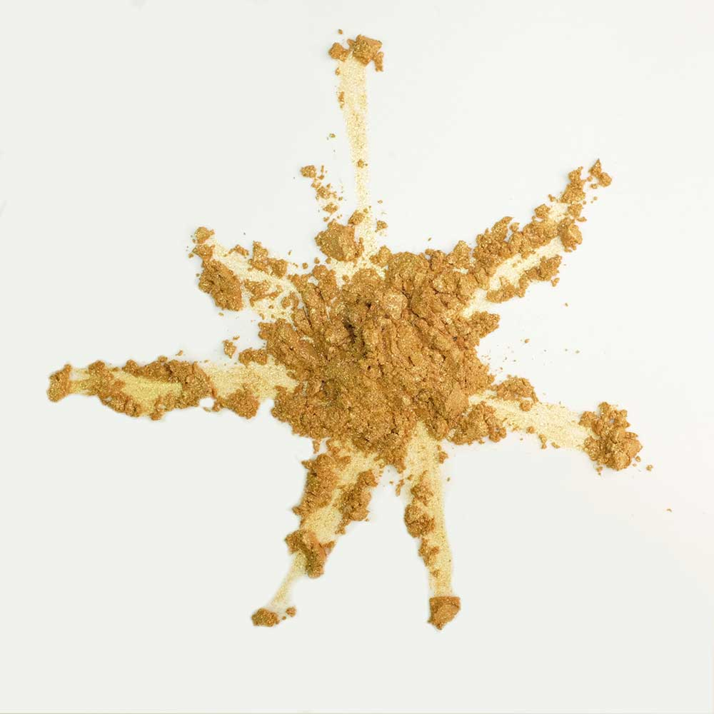 Pearlescent gold pigment