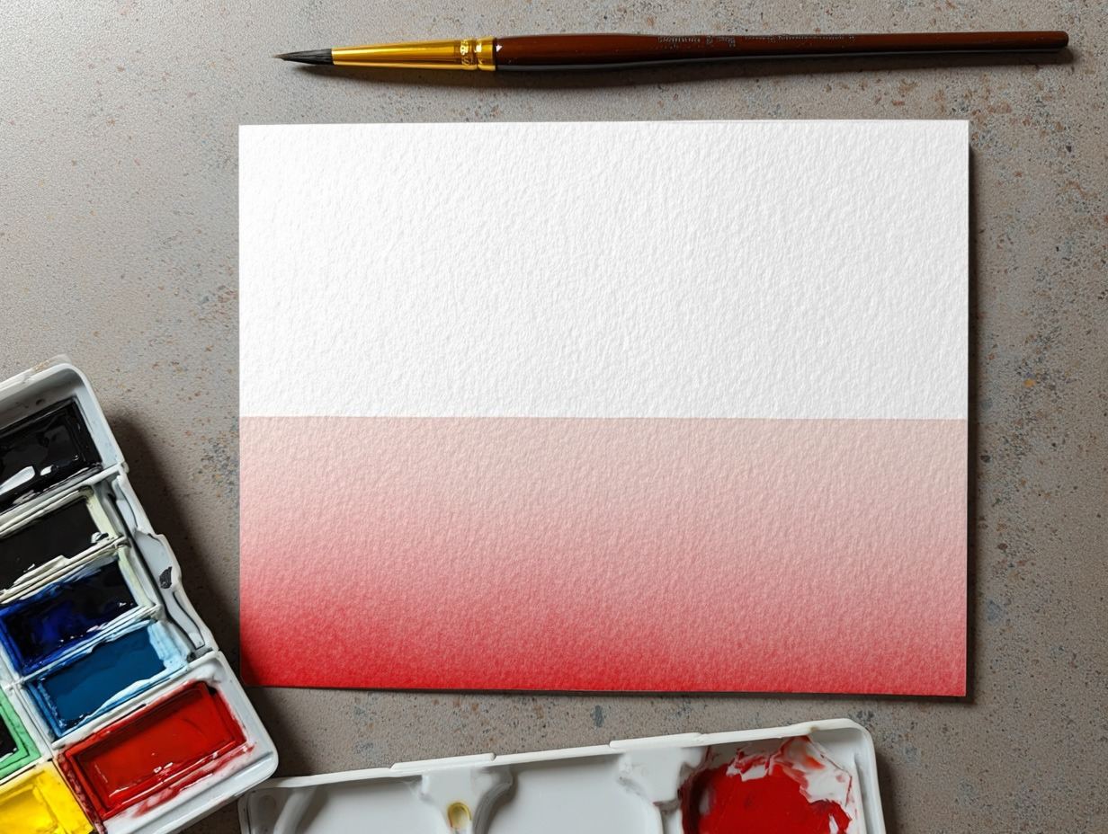 Measuring watercolor staining on filter paper using spectrophotometer