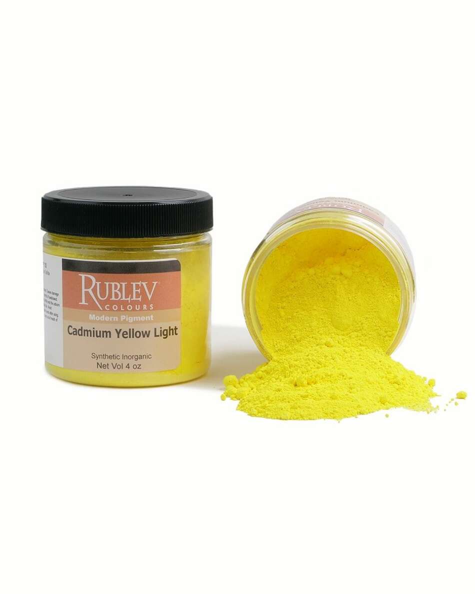 Shop Natural Pigments - Cadmium Yellow Light, Rublev Colours Cadmium  Yellow Light Dry Pigment