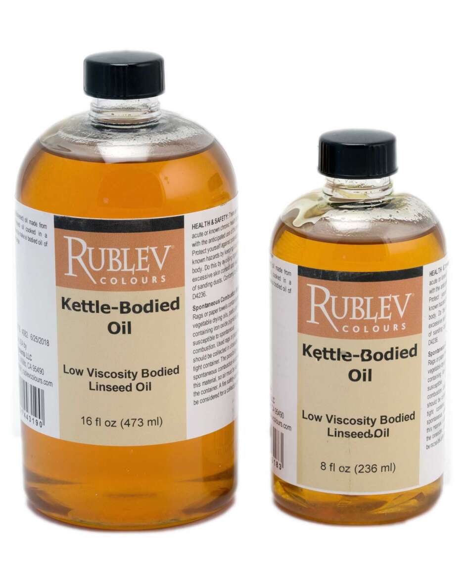 Shop Natural Pigments - Kettle Bodied Linseed Oil | Rublev Colours 