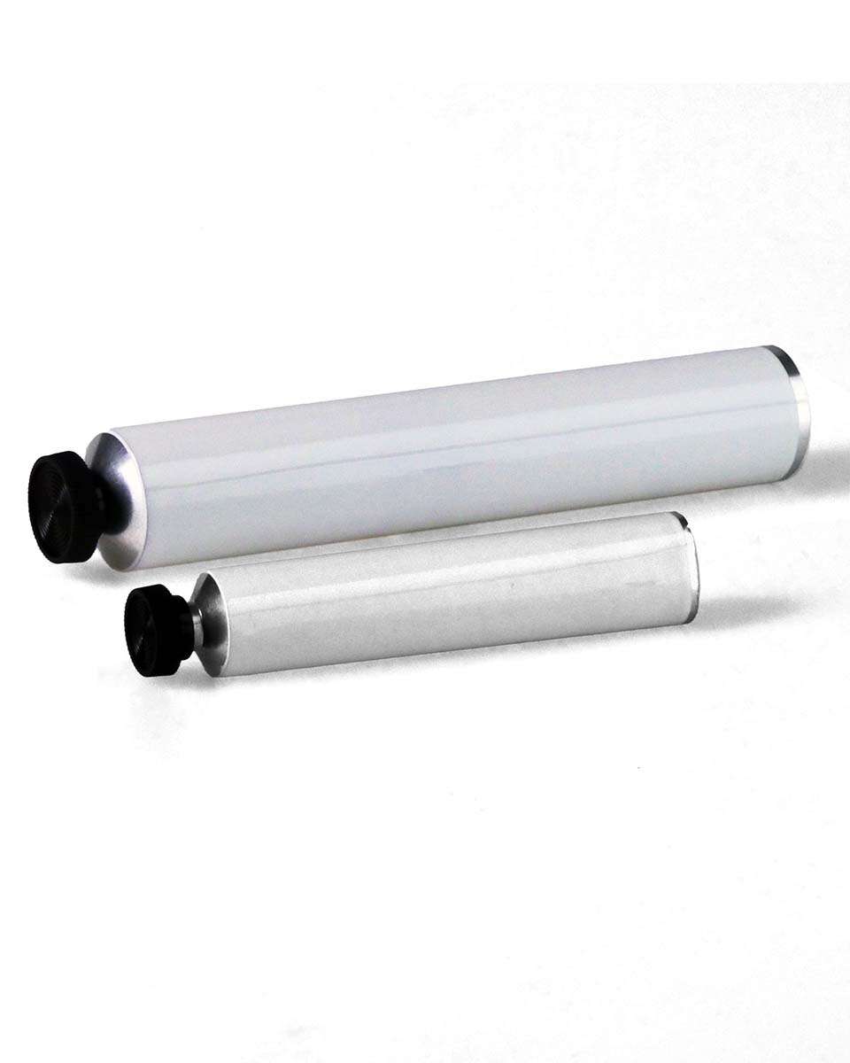 3 x 12 Clear Plastic Mailing Tubes with End Caps Case / 50