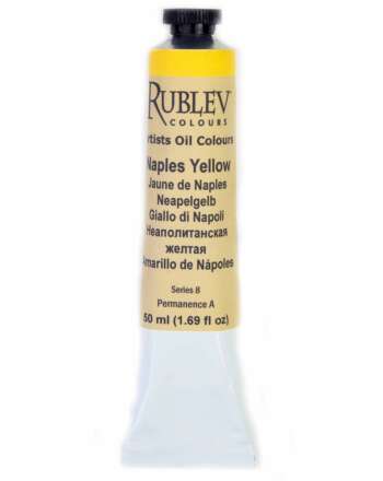 Rublev Colours Naples Yellow (Lead Antimonate) Oil Paint 