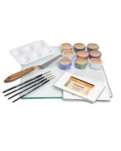 Koo Schadler Egg Tempera Kit w/ Glass Palette 