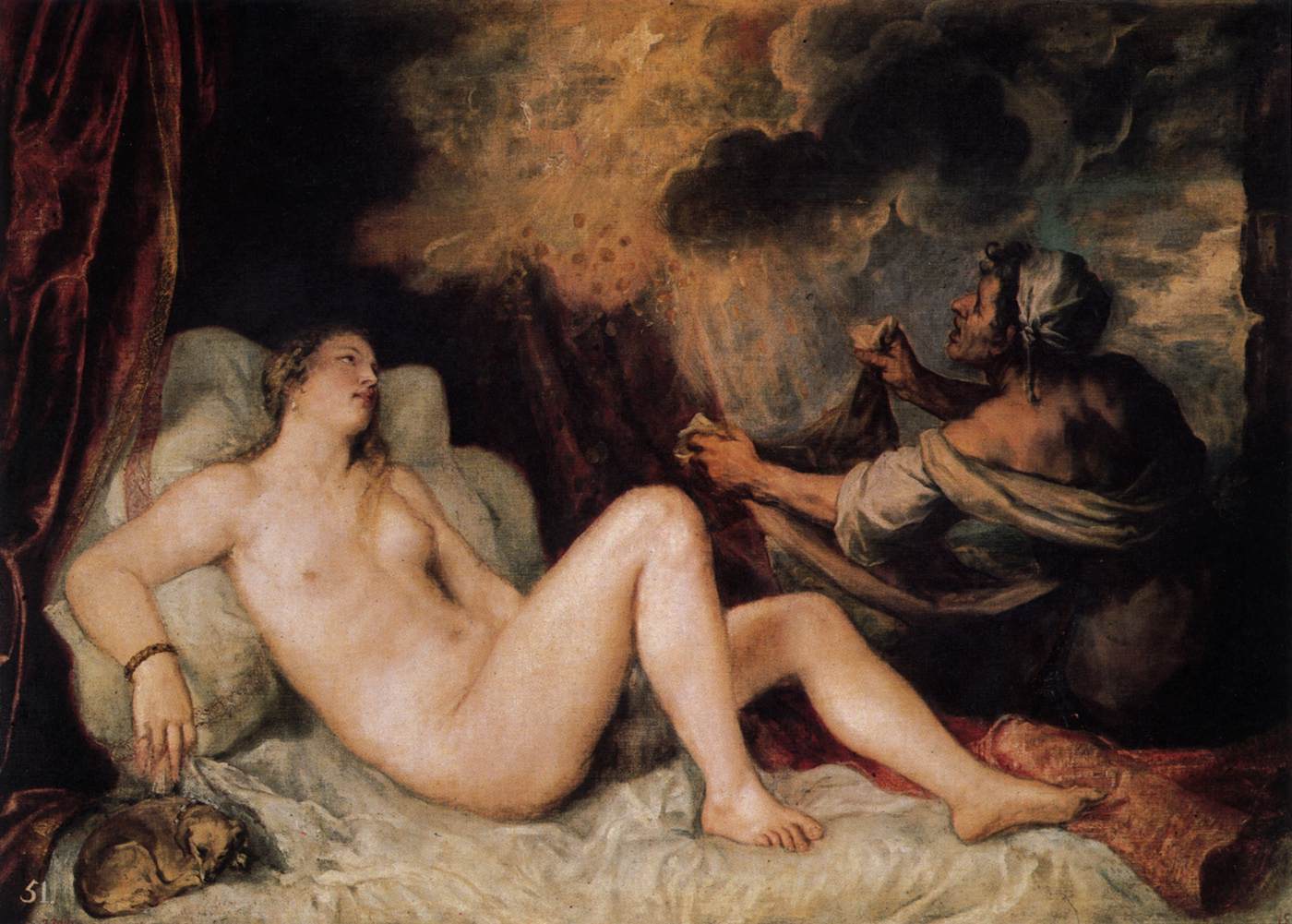 Titian Danae with Nurse