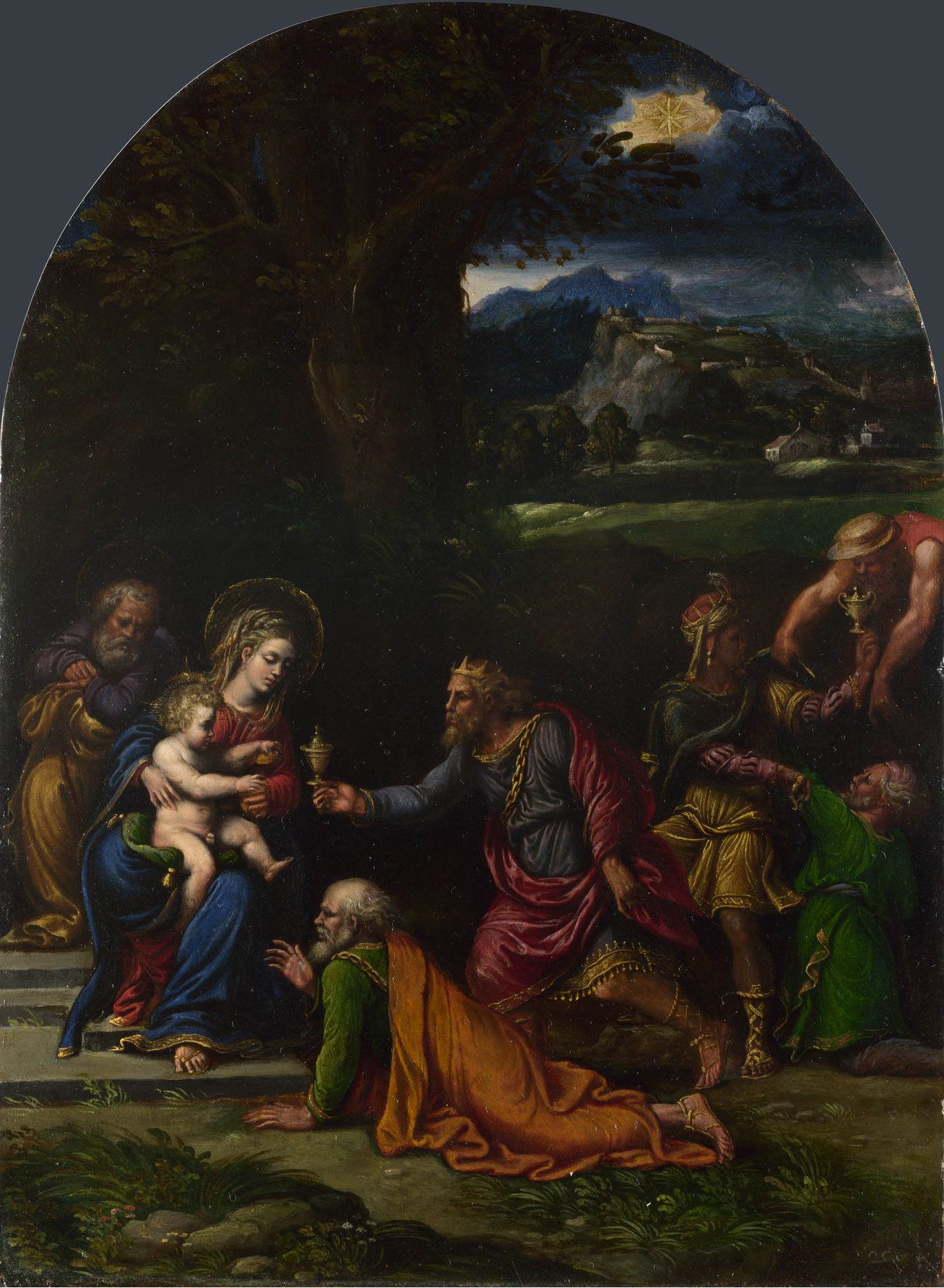 Girolamo da Carpi, Adoration of the Kings