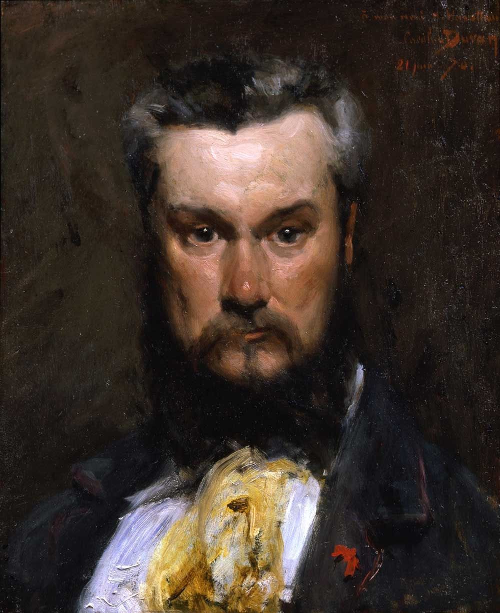 Carolus-Duran, Portrait of Hector Hanoteau, 1870, oil on panel, 23.5 x 20 inches