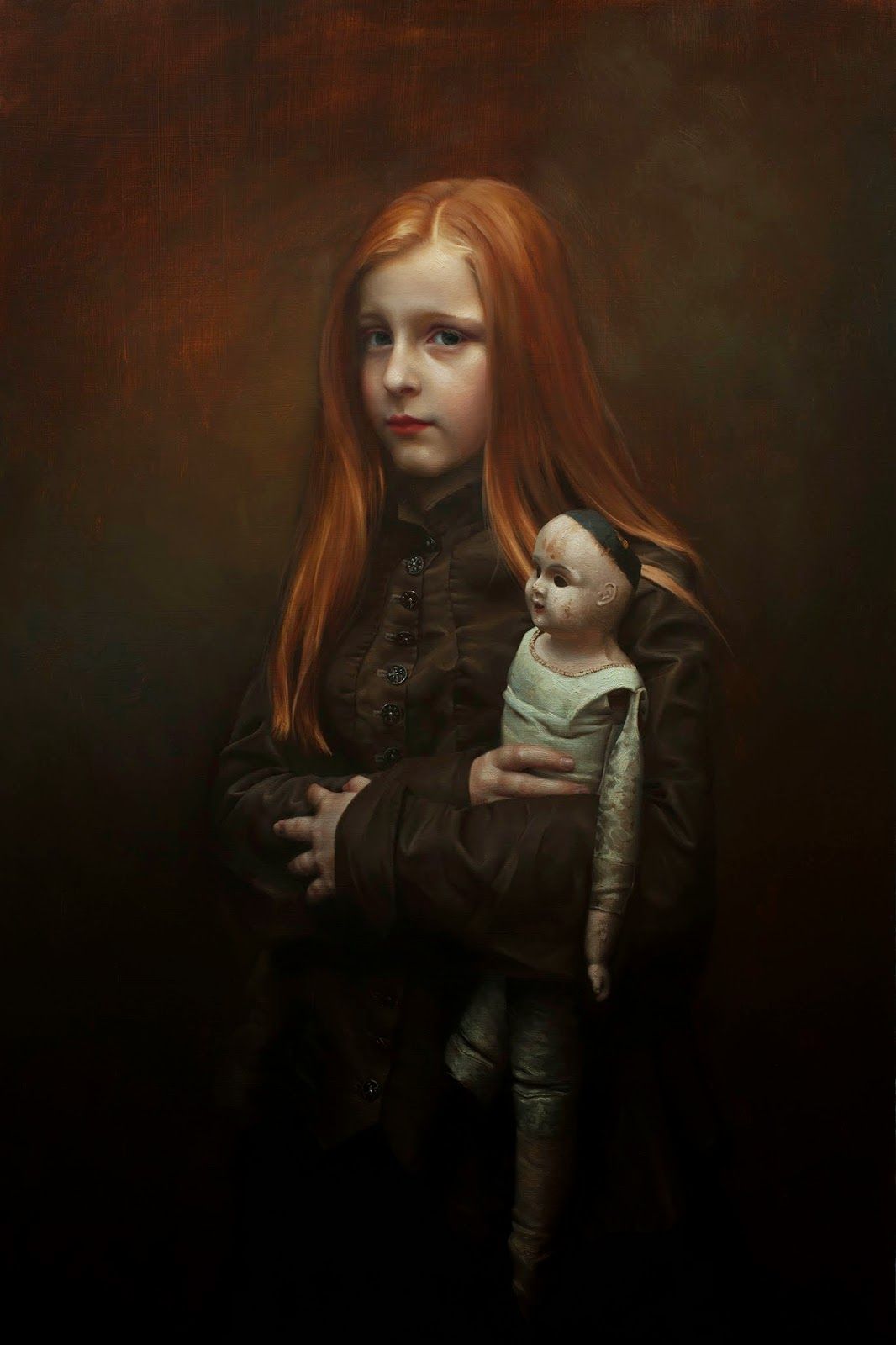 Poppet, Katherine Stone, 2015, oil on panel, 20 x 30 inches