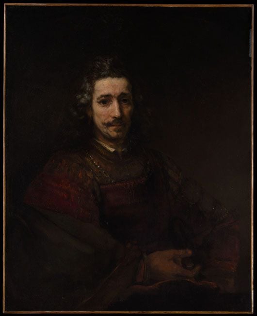 Rembrandt Man with a Magnifying Glass