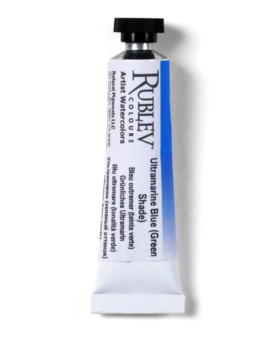 Ultramarine Blue Watercolor &mdash; Luminous PB29 for skies and clear warm&ndash;cool grays.